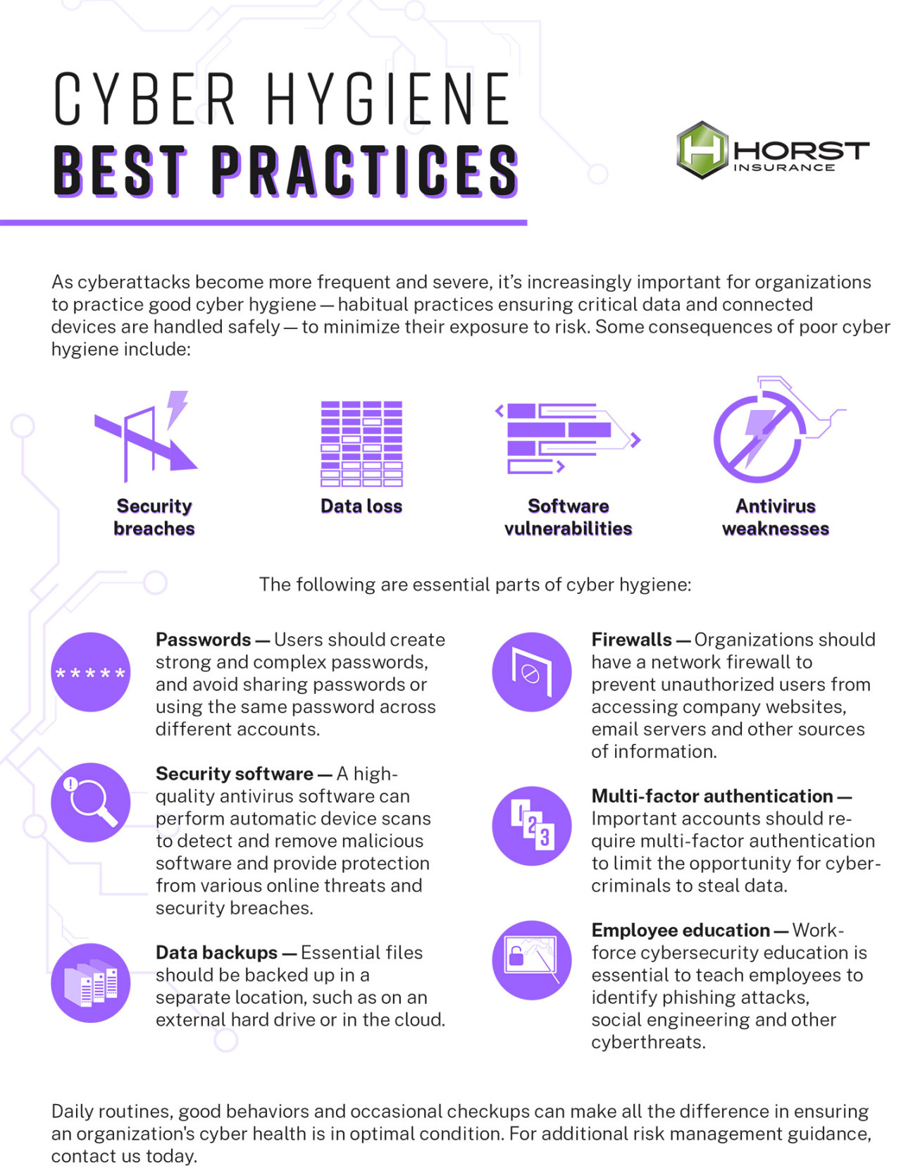 Cyber Hygiene Best Practices  Horst Insurance